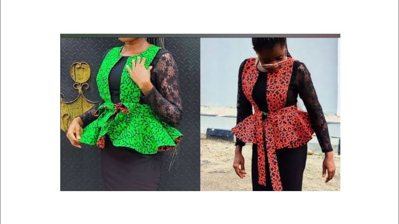 How To Cut And Sew Reversible Pinafore Blouse Peplum.