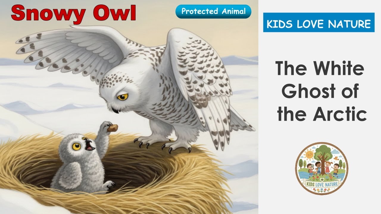 The White Ghost of the Arctic: A Snowy Owl Adventure 🦉| Story and Facts of Snowy Owls for Kids
