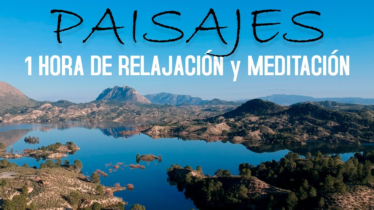 Paisajes desde el aire con música ambience relajante. 1 hora para descansar y meditar [4K]