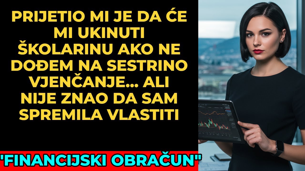 Otac me prisilio da dođem na sestrino vjenčanje prijeteći da će mi ukinuti školarinu — ali ja sam...