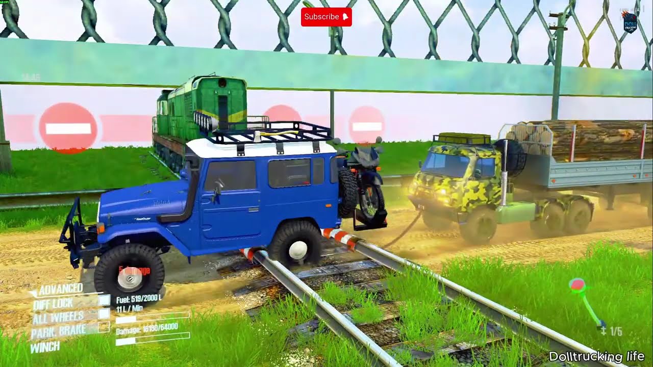 Truck VS Extreme Broken Road 14 | Mudrunner