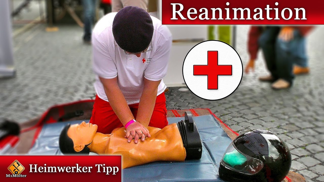 Erste Hilfe Video - Reanimation und stabile Seitenlage im Video erklärt.