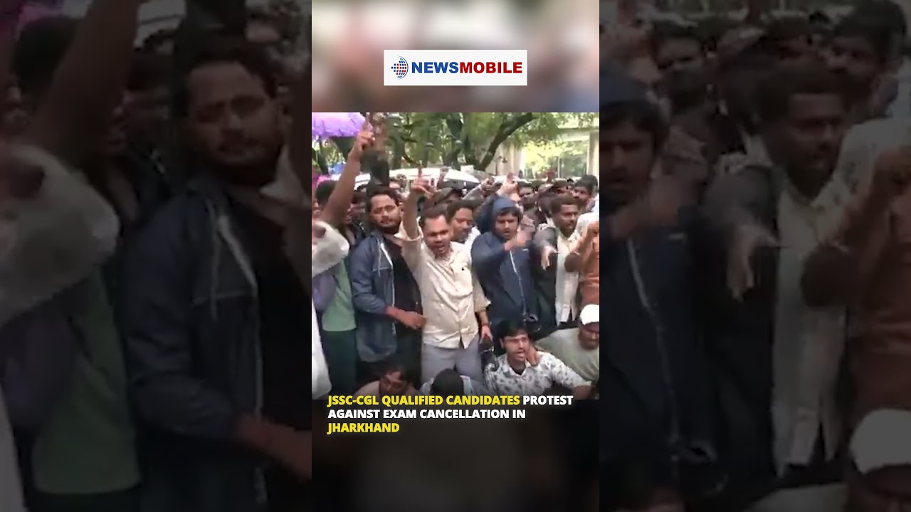 JSSC-CGL Qualified Candidates Protest Against Exam Cancellation in Jharkhand