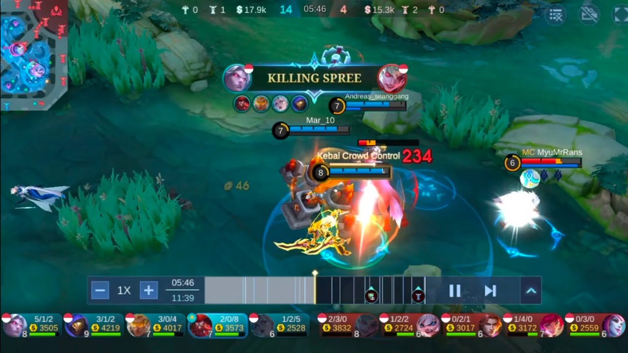 Mvp Tank!! 13.4 Points 4 Kills + 21 Assist!! Minotaur No Death_ Gameplay Mobilelegends
