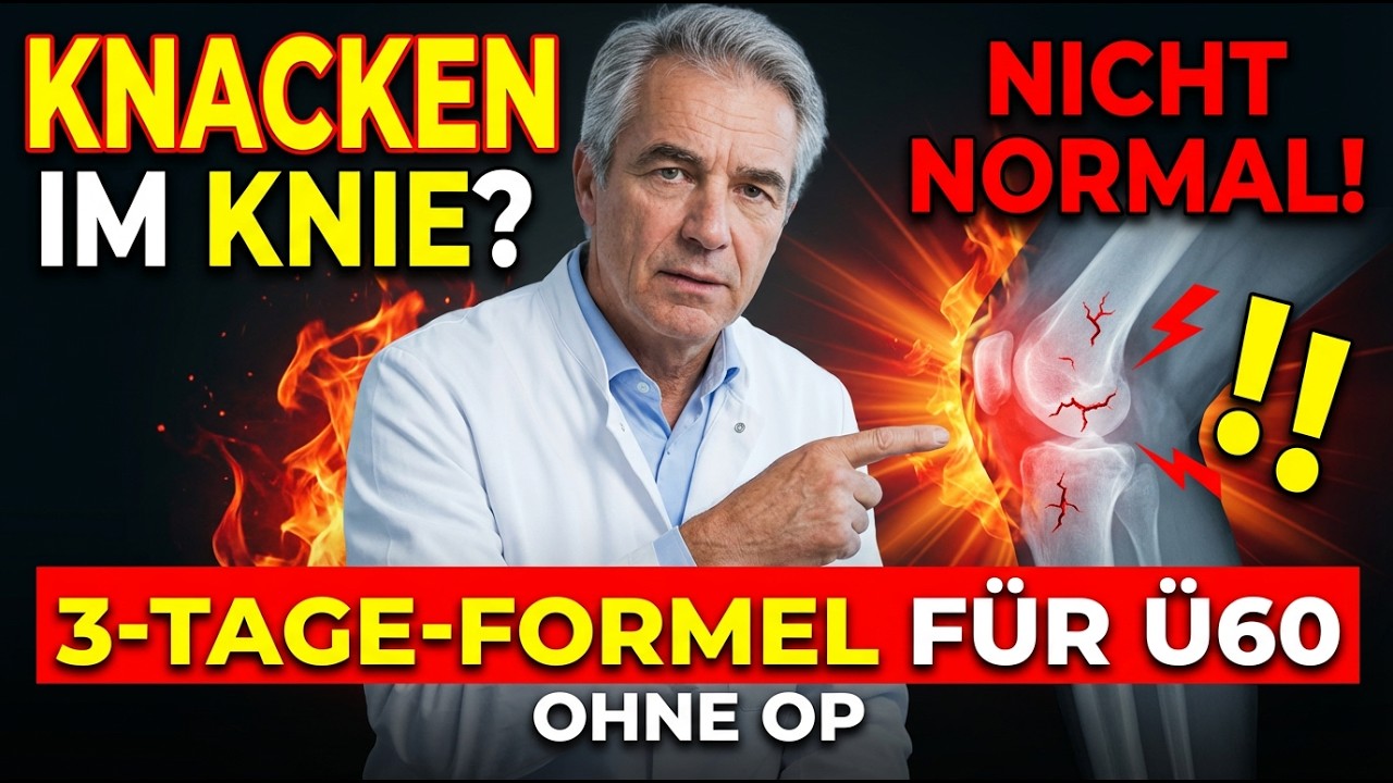 Knackende Knie ab 60? Diese 3 Übungen aktivieren die Gelenkflüssigkeit in 7 Tagen