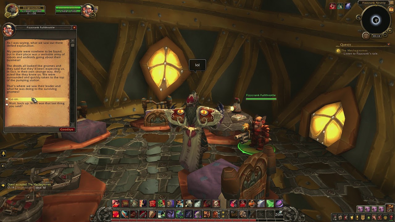 World of Warcraft: The Mechagnomes - Quest ID 11708 (Gameplay/Walkthrough)