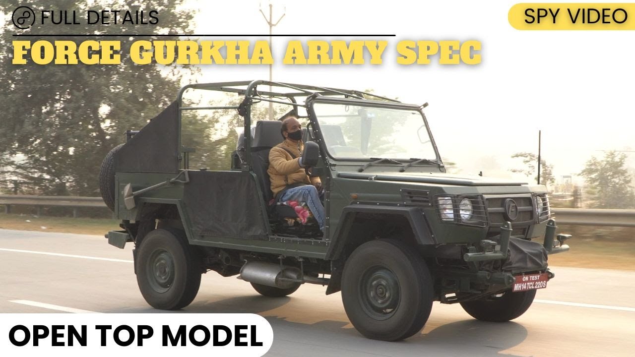 Force Gurkha 4x4 получил версию с открытым верхом для индийской армии || Полное видео и подробнос...