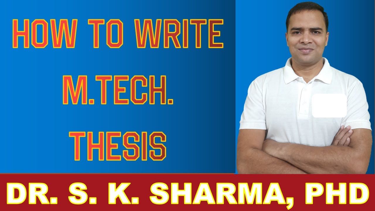 How to Write an M.Tech. Thesis/Dissertation by Dr. S.K. Sharma | ShivMi | #ShivMi #Engineering