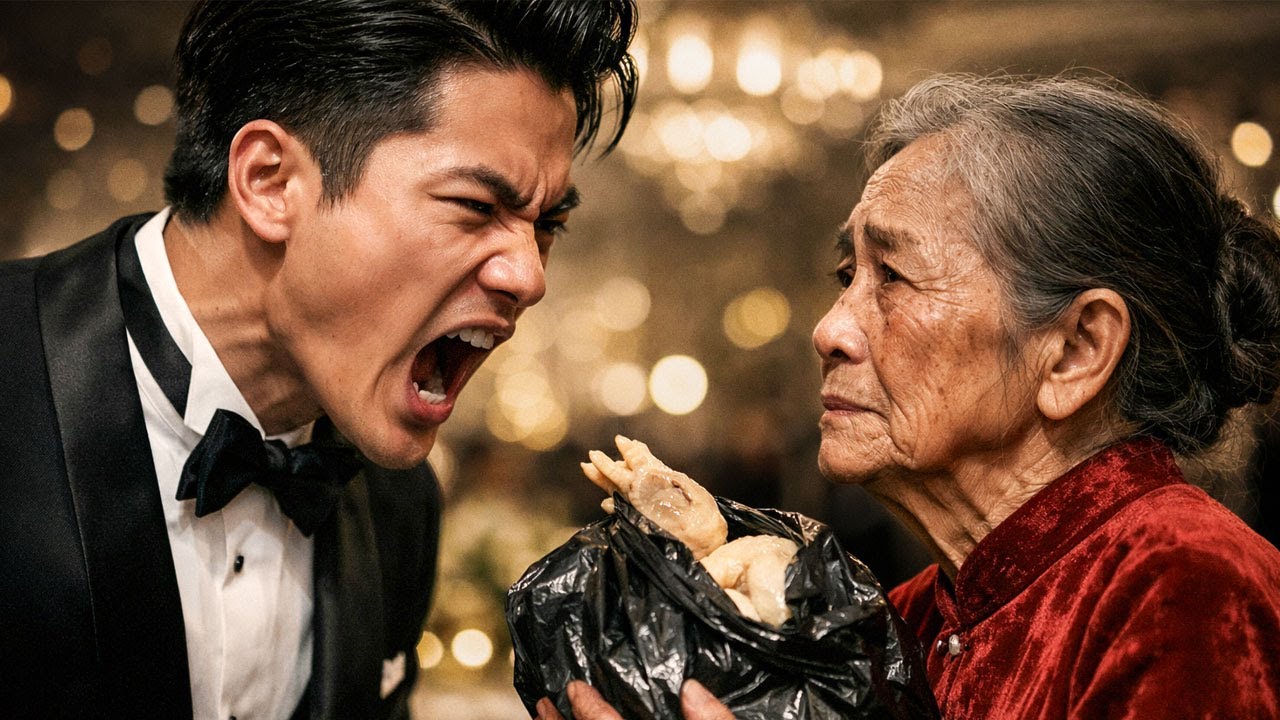 Xua Đuổi Mẹ Nhặt Ve Chai Khỏi Đám Cưới –Chàng Rể Chết Lặng,Khi Thấy Tỷ Phú Quỳ Gối Gọi Bà Là Ân Nhân
