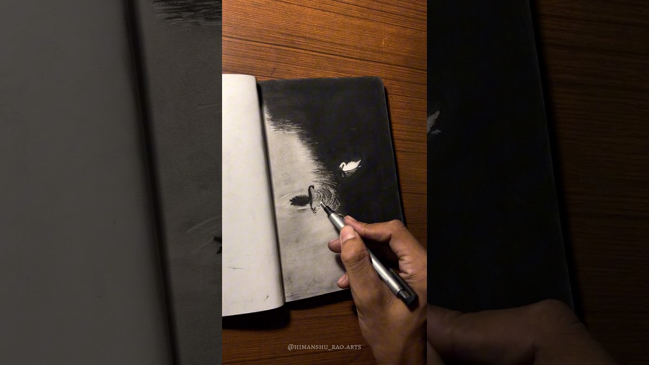 Charcoal drawing realistic 💕