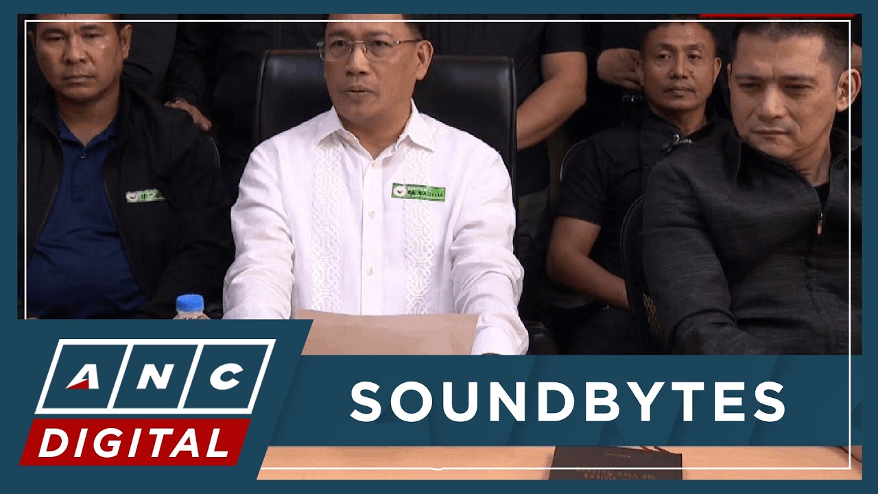 MOMENT: Baligod shows video of Erwin Tulfo allegedly saying Cayetano still Senate president  | ANC