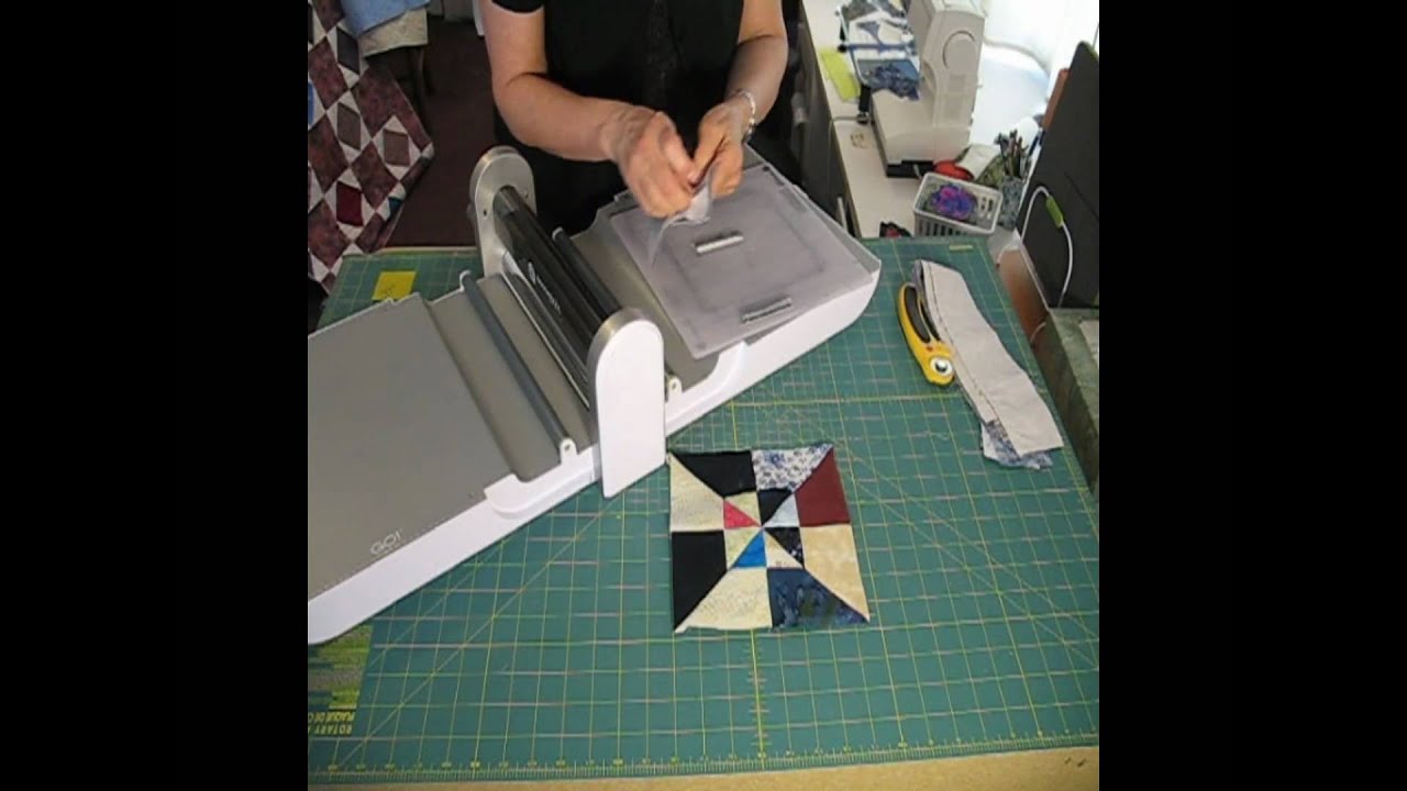 2010-04 Layered Pinwheel Quilt Block using Accuquilt GO cutter