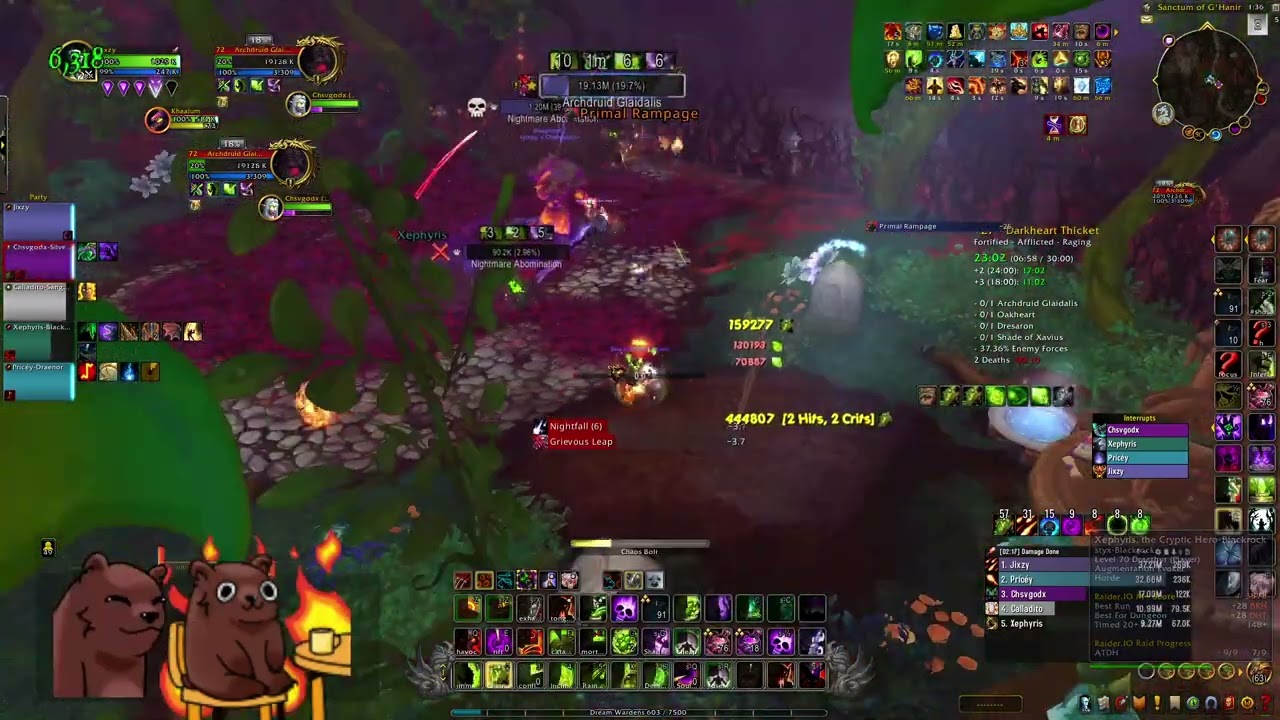 +27 Darkheart Thicket Fortified | M+ 10.2 Destruction Warlock POV