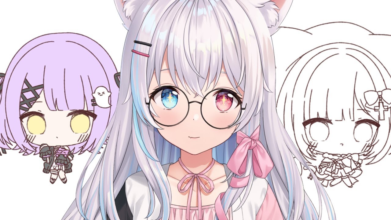 〖 Art 〗 Coloring VSPO! Keychains