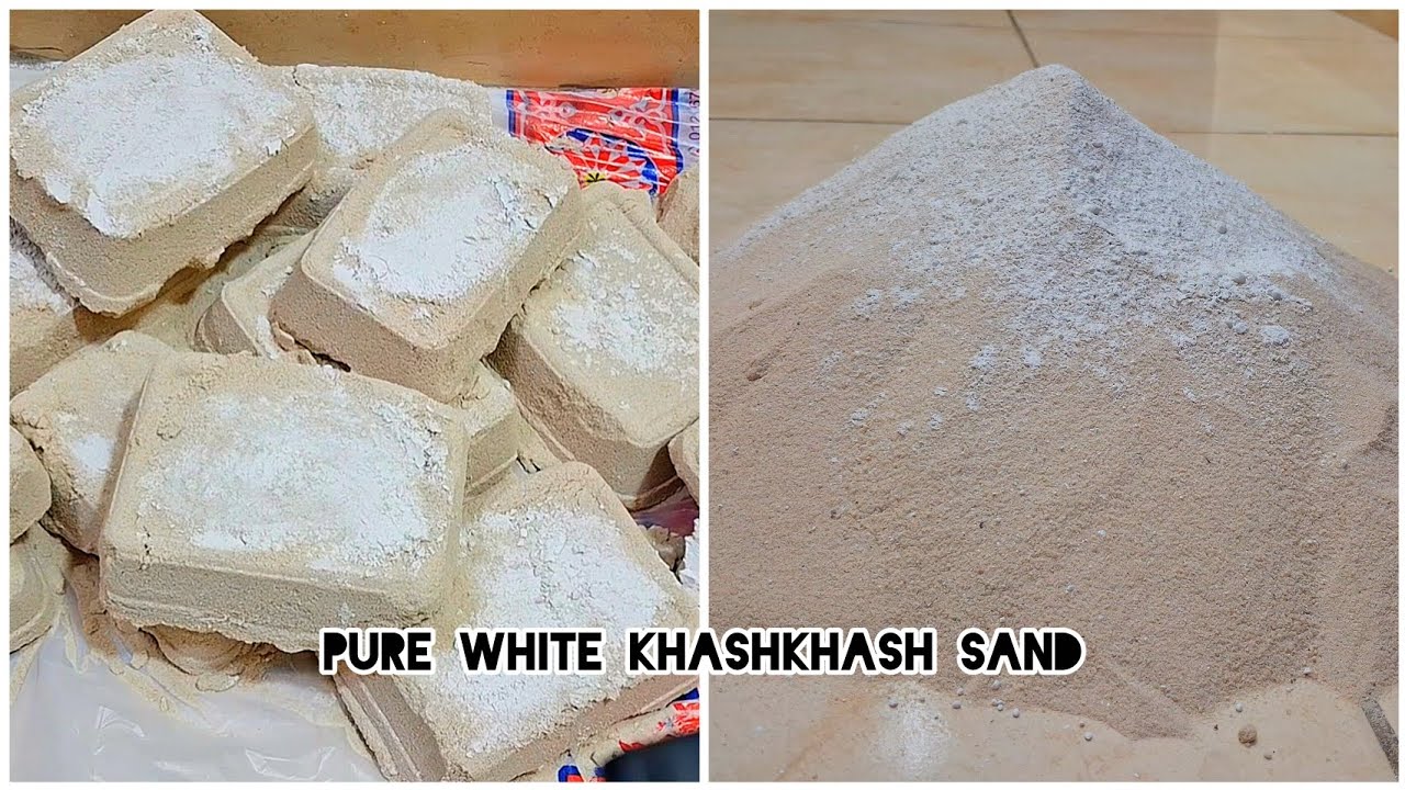 NEW. Tutorial and Result of New white pure khashkhash sand with lots of 🌪 Dedi  @nurseappl335🎂HBD.