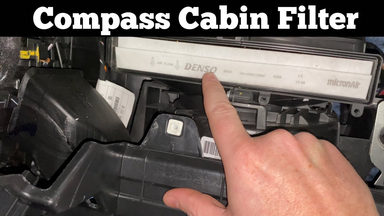 2018 - 2021 Jeep Compass Cabin Air Filter - How To Change Replace Remove Location A/C AC Air Filter
