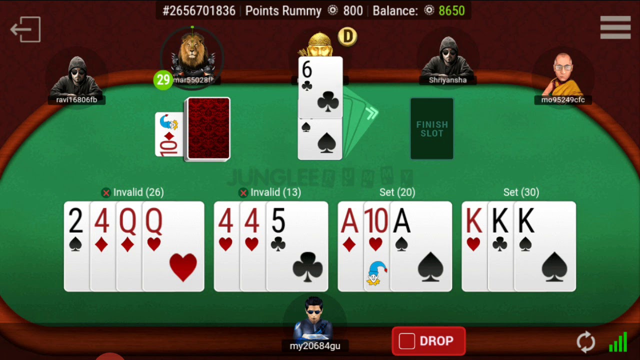 How To Play Junglee Rummy Online - How Play Rummy Online Game - Rummy Game Match Practice #4