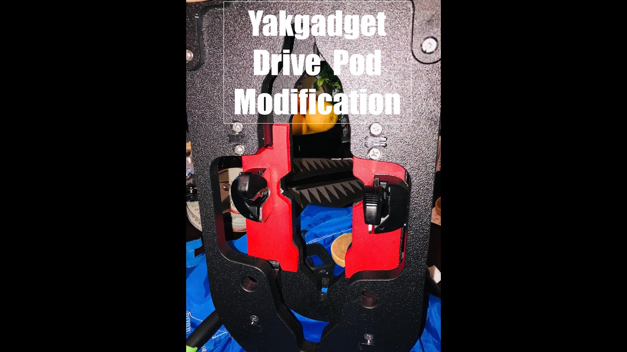 Shearwater 125:Modifying a Yakgadget drive pod to accept a quick disconnect locks.