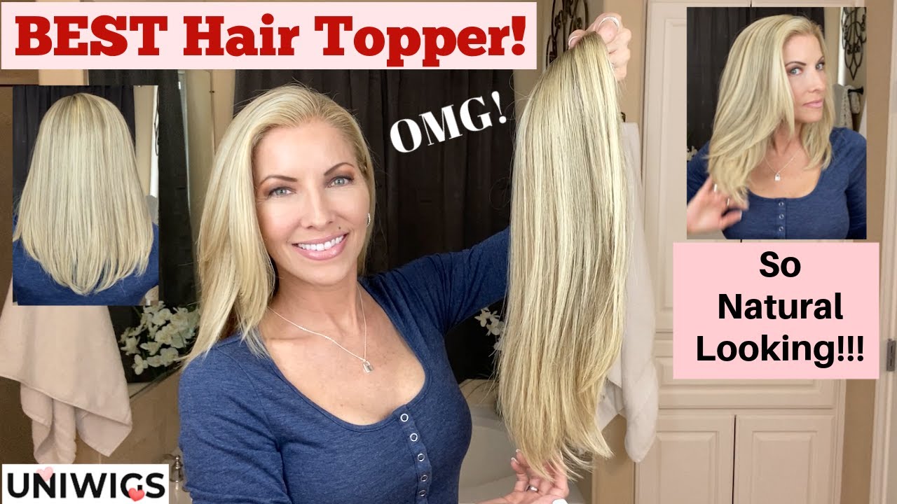 BEST Hair Topper for Thinning Hair & Hairloss ~ Add Length & Volume in Seconds! UniWigs
