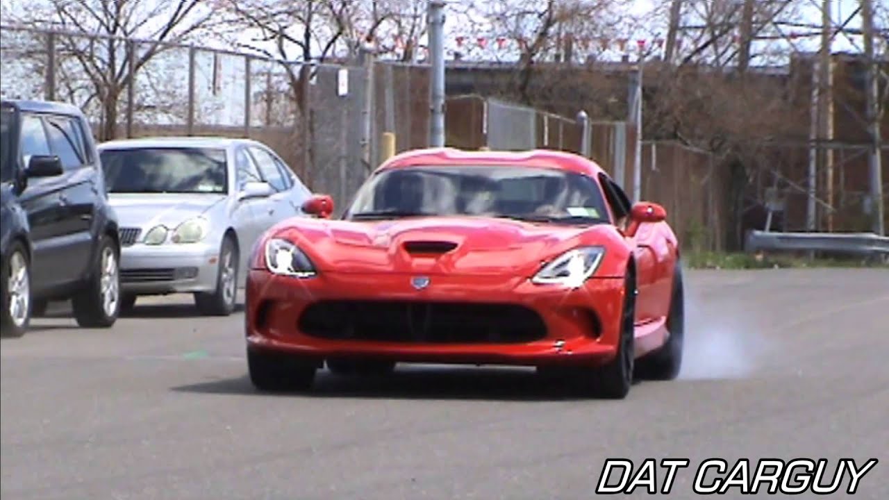 Insane SRT Viper GTS @ Exotics Rally's Ballers and Brunch / Revs / Accelerations / Burnout