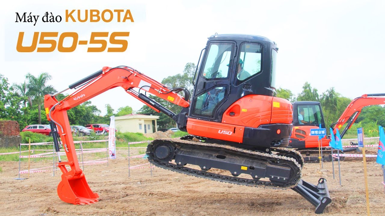Đập Hộp M&aacute;y X&uacute;c Mini KUBOTA U50-5S | excavator mini | Xu&acirc;n Mạnh Vlogs