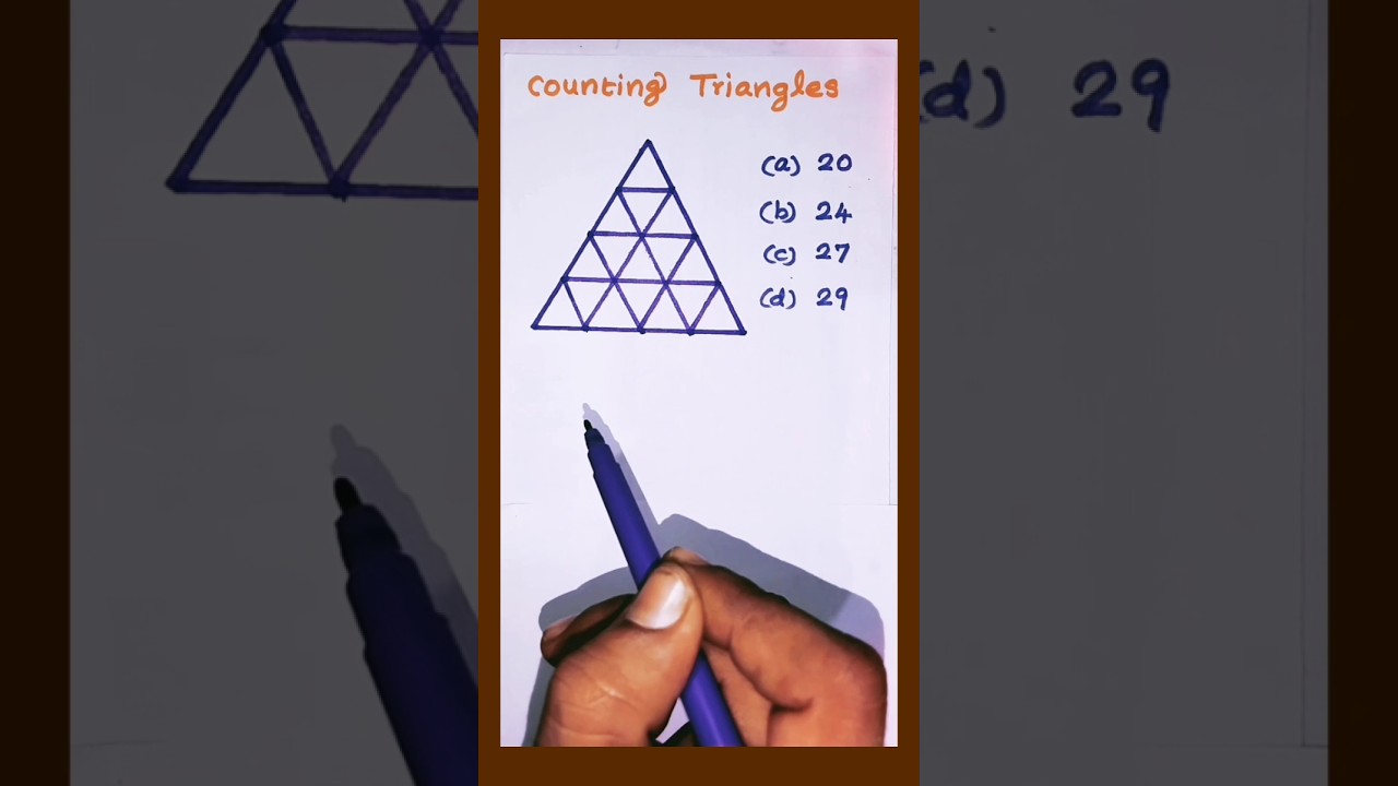 counting triangles figures reasoning #figurecounting #countingfigures #maths #trianglecounting