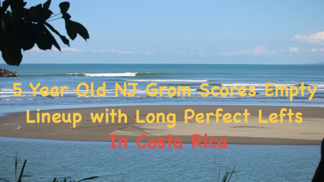5 Year old NJ Grom Scores Empty Lineup of Long Perfect Lefts in Costa Rica 🇨🇷 