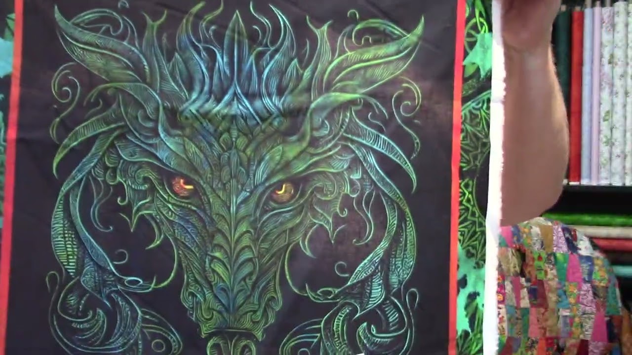 Another Day Another Share with Phyllis for MMQF - Dragons  Emerald Reign fabric collection