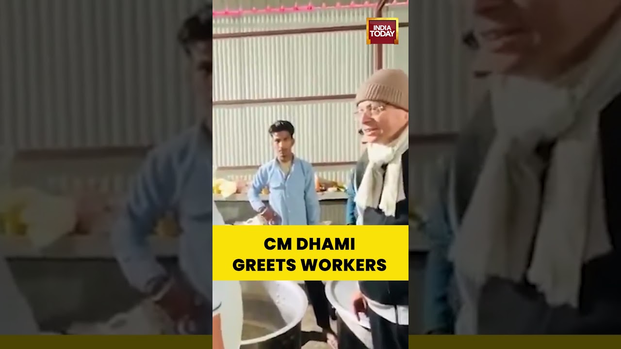 Uttarakhand CM Pushkar Singh Dhami Meets Workers, Police During Morning Walk In Gairsain