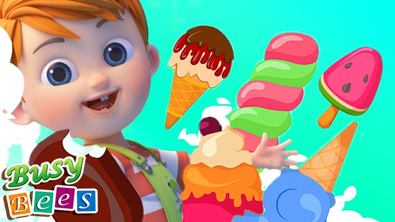 Rainbow Ice Pop - Colours Song | Learn Colour Childrens & Kids Songs + More Busy Bees Nursery Rhymes