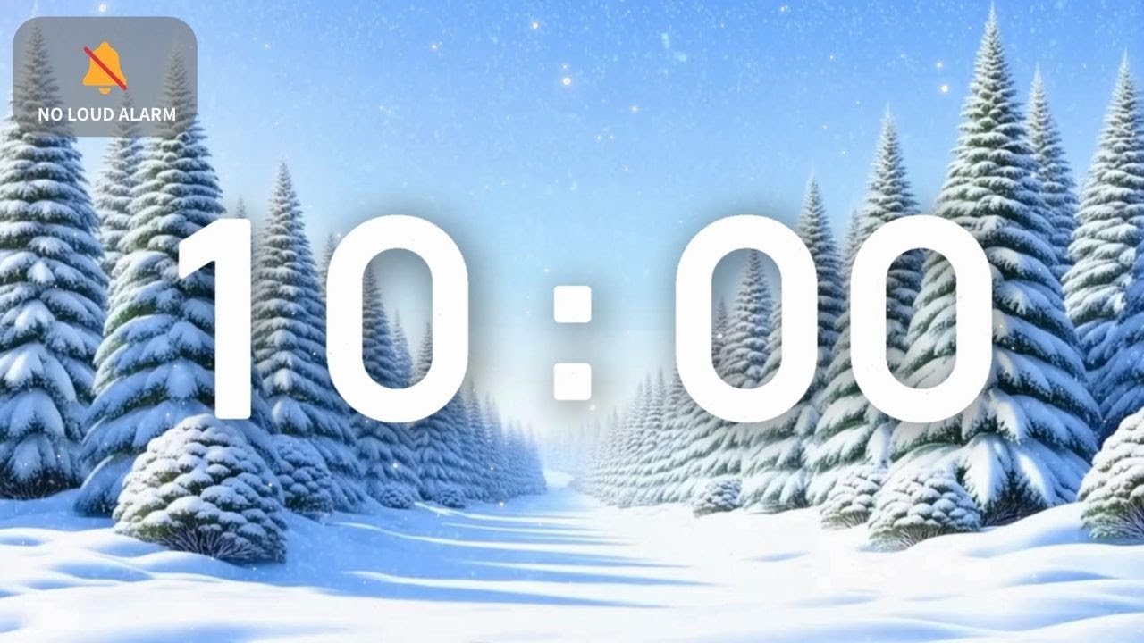 Winter Classroom Timer | 10-Minute Calming Music for Focus & Study