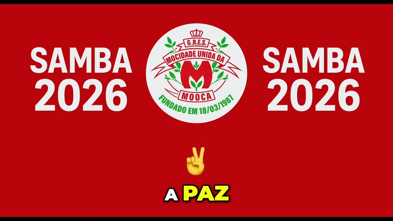 🔴 Samba Enredo 2026 - Mocidade Unida da Mooca - Com Letra -  Gèlèdés – Agbara Obinrin - Na Avenida