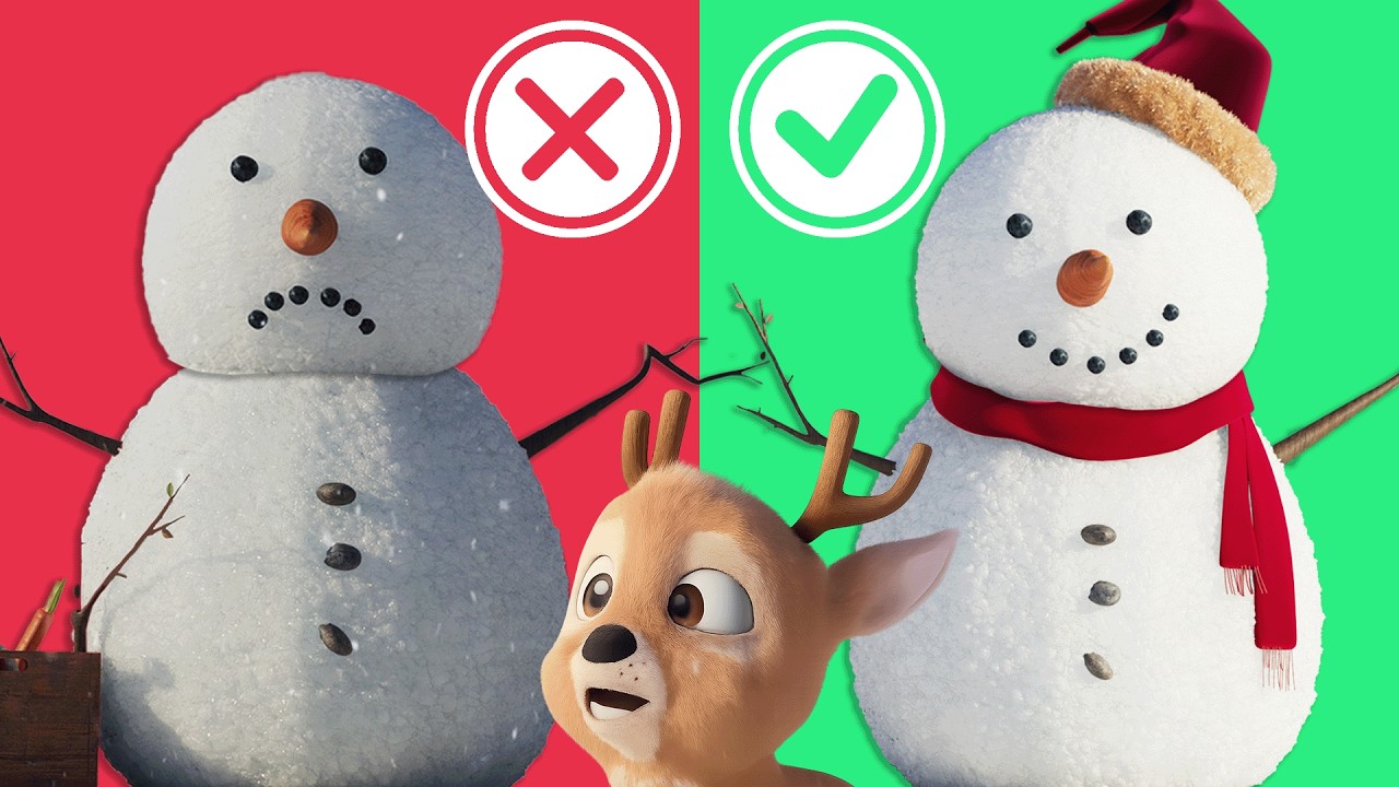 How to Build A Perfect Snowman ⛄️ Lumo the Lapland Reindeer ❄️ Animated Christmas Story for Kids