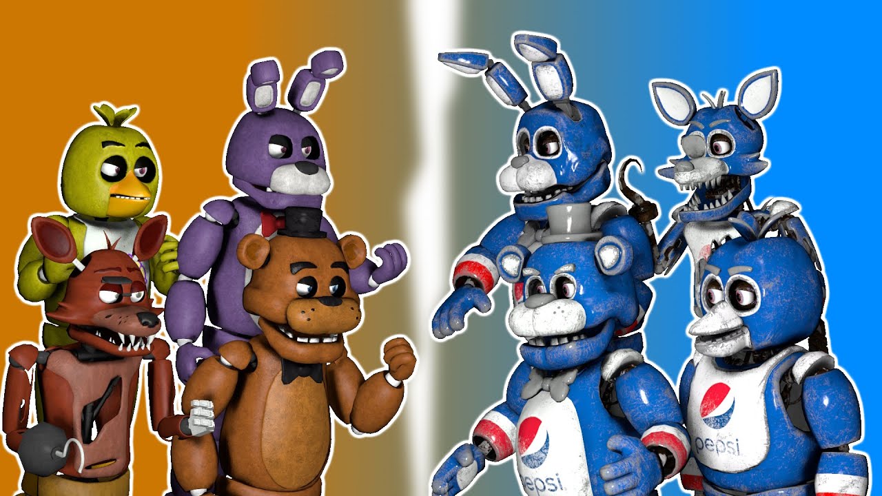 [SFM FNAF] Splinks Originals vs Pepsi Animatronics