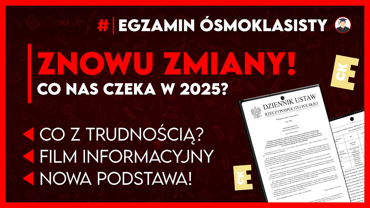 Zdajesz Egzamin Ósmoklasisty w 2026? 🔄 Sprawdź wszystkie zmiany! 📚 (Polski | Matematyka | Angielski)