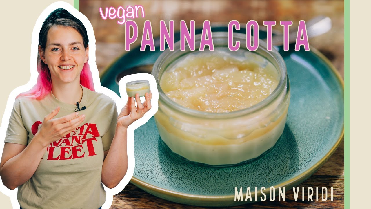 VEGAN PANNA COTTA met PERZIKCOMPOTE: een superlekker én makkelijk toetje