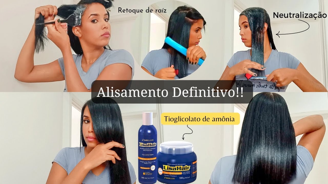 Retoque com tioglicolato de amônia.