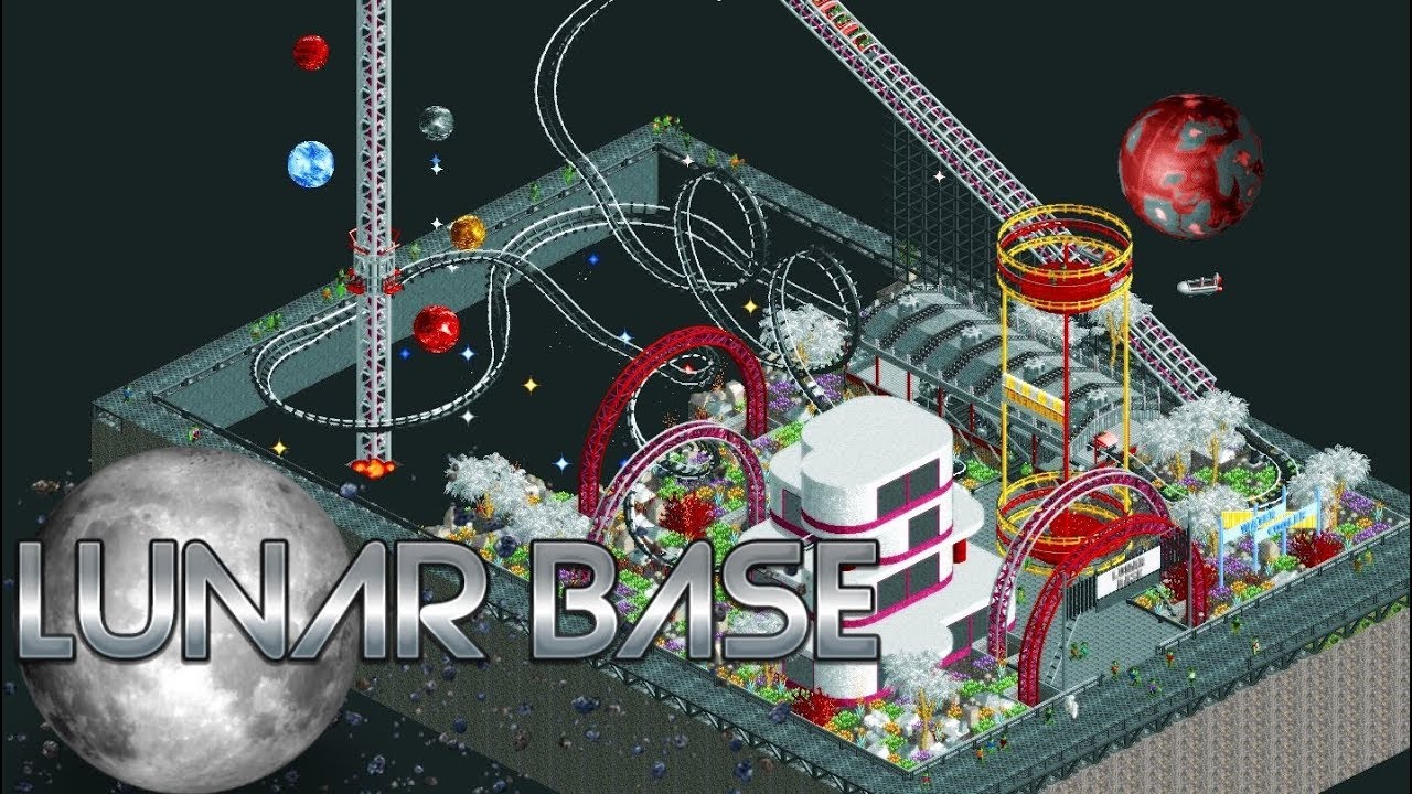 OpenRCT2 - Lunar Base [DKMP Round 22] [Plot Showcase]