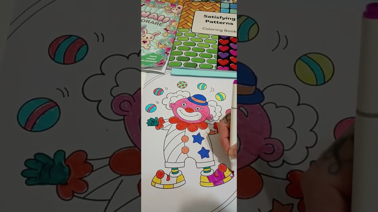 ASMR colorazione rilassante color with me 🙂 marker sound ♦️ please subscribe to channel 💙