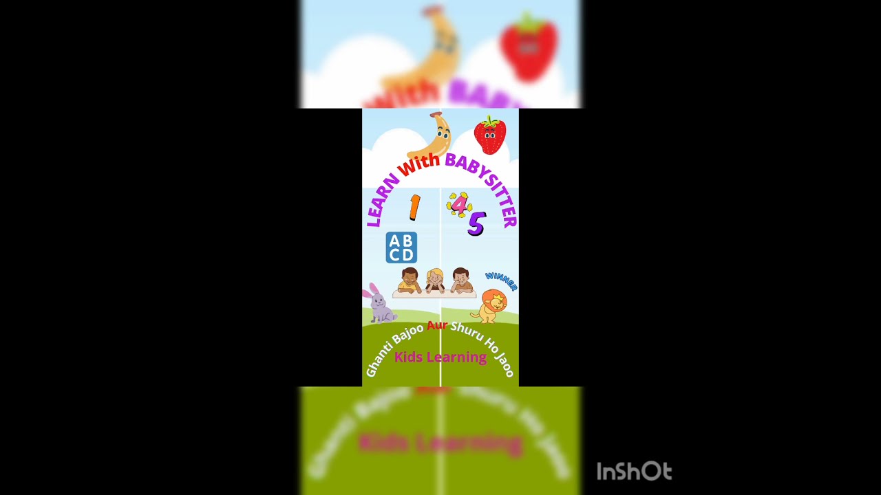 बच्चो का favourite चैनल Learn with Babysitter!! #kidslearningvideo #abcalphabets #shorts