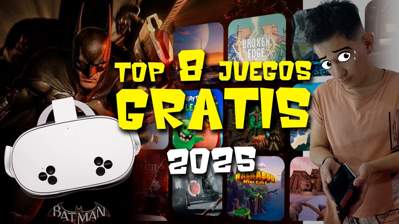 TOP 8 JUEGOS GRATIS para META QUEST 3 2025 🎮 ¡No te los pierdas!