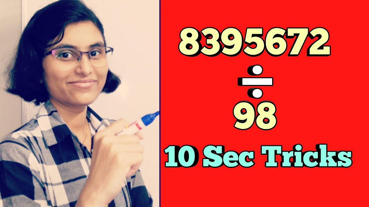 Divide any number by 2-digit number in 10 seconds | Division trick | shakuntala devi trick