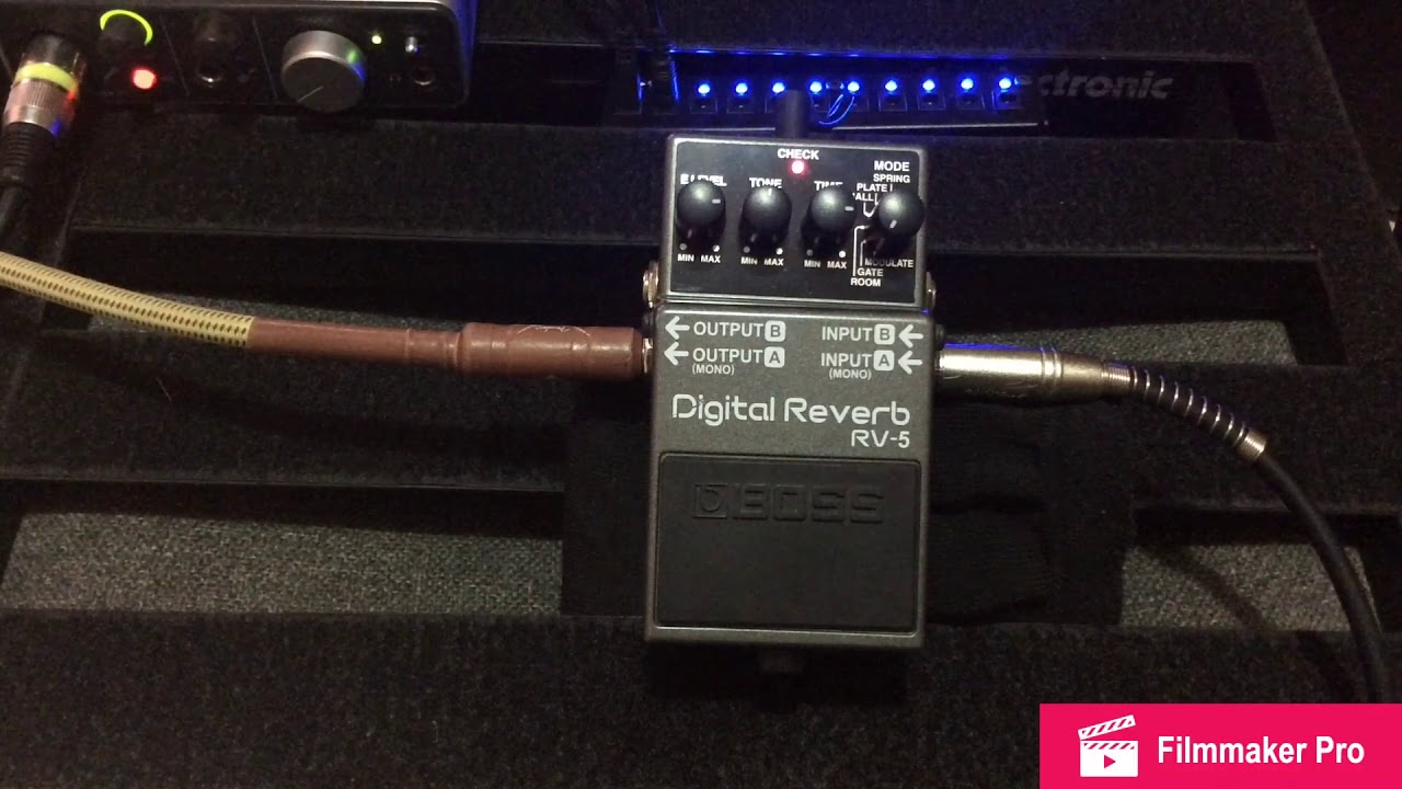 Boss Rv5 Digital Reverb Demo (No Speak)