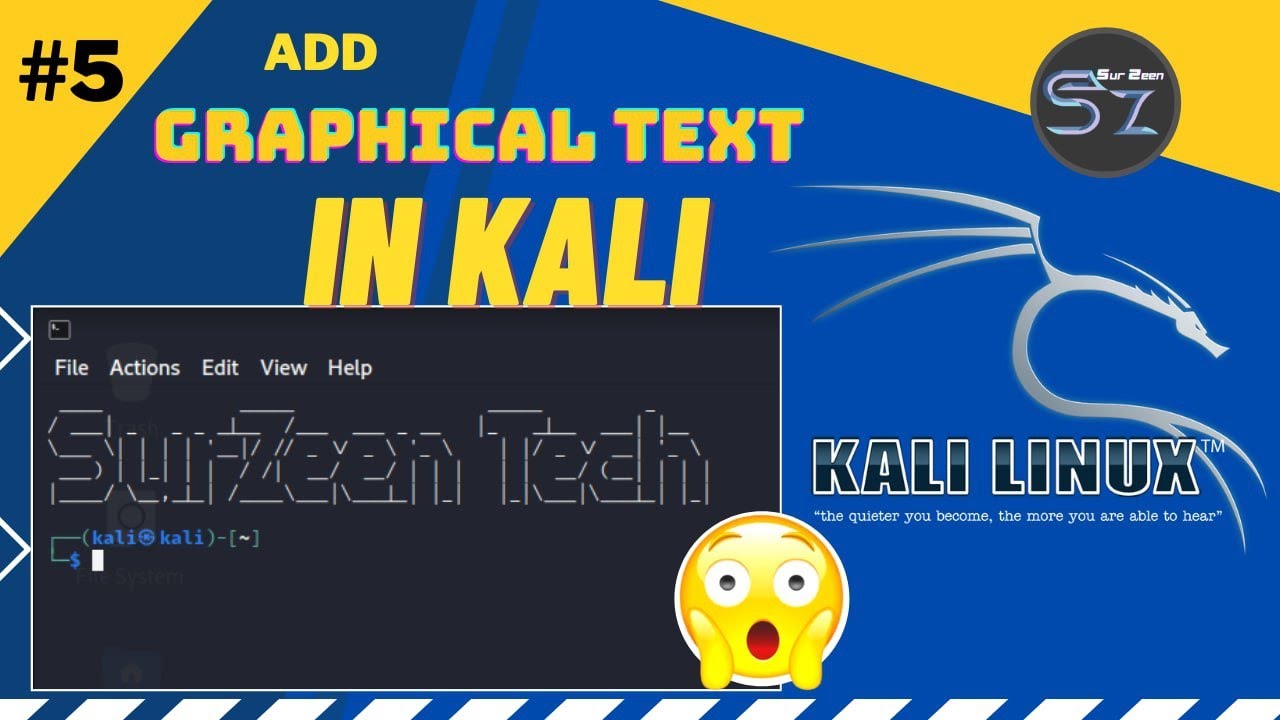 How to set ASCII Text Art in Kali Terminal  | Figlet  | Colored Text art on kali  2022 Terminal |
