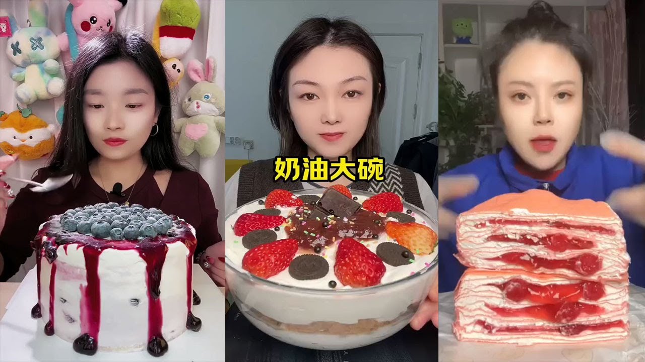 CHINESE DESSERT SHOW || MOCHI, CREPE CAKE, FUDGE CAKE