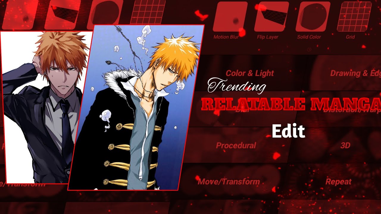 How to create relatable manga edit in alight motion 🔥