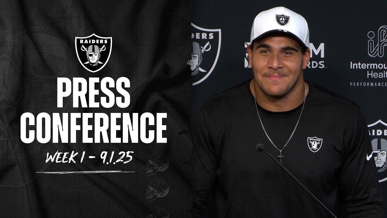 Leki Fotu and Brennan Jackson Presser - 9.1.25 | Raiders