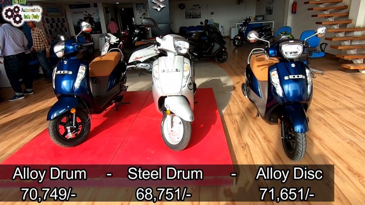 Suzuki Access 125 BS6 All Varient Comparison & New Updates Alloy vs Steel Rim