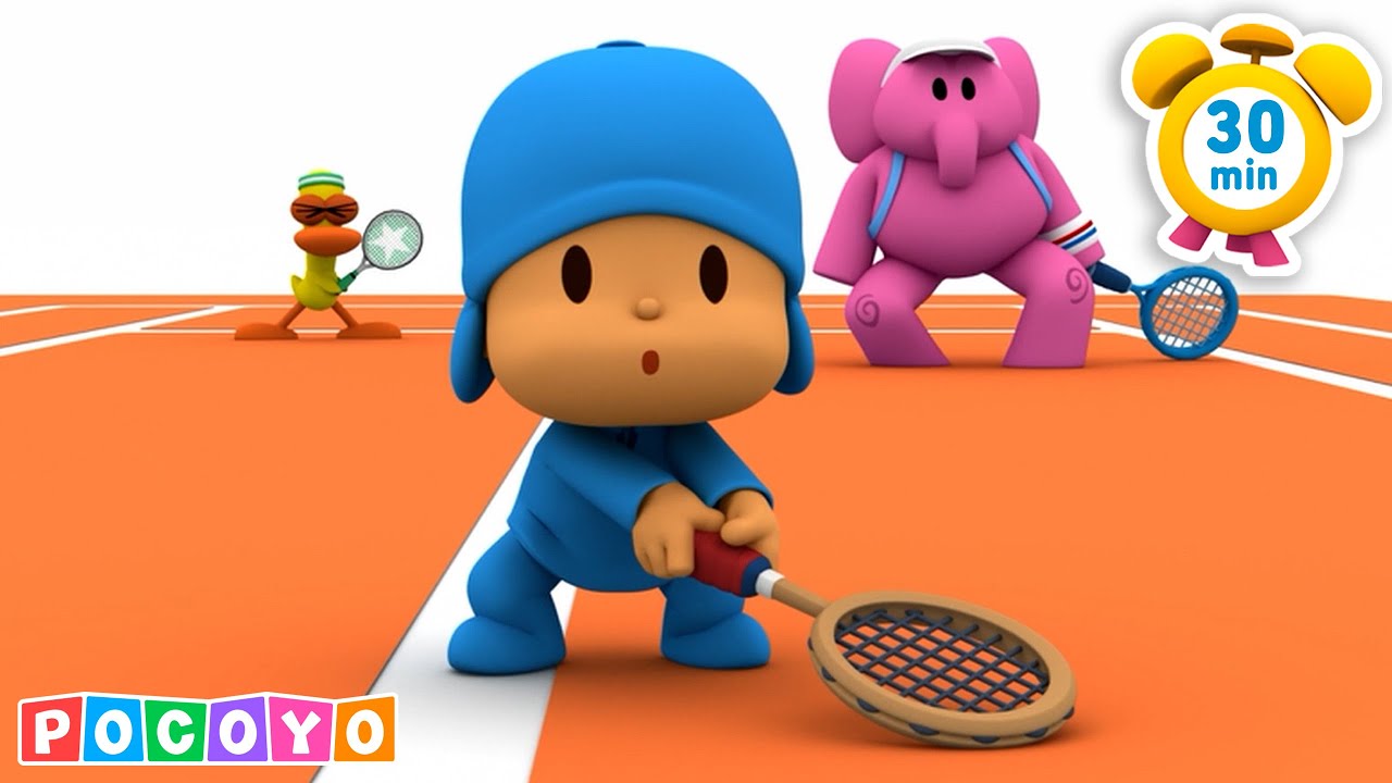 🎾 Préparez-vous pour Roland Garros ! | @pocoyofrench | 30 MINUTES | Dessins animés pour enfants