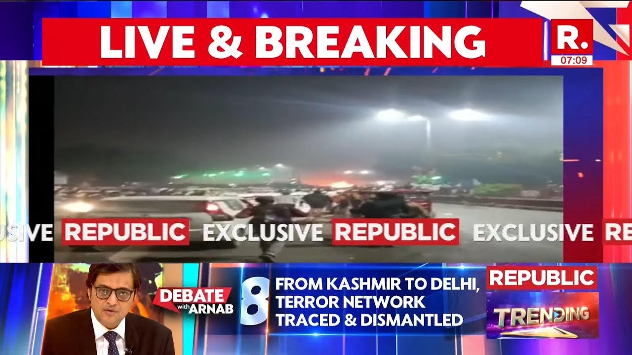 BREAKING LIVE: Car Explosion Near Red Fort Metro Station Gate No. 1 | 3 Vehicles Catch Fire